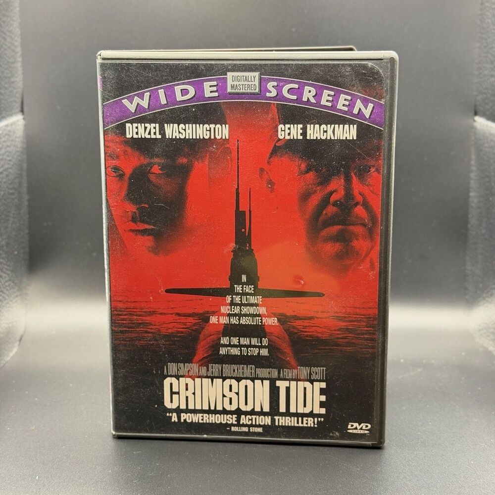 Crimson Tide DVD Widescreen Denzel Washington Gene Hackman R 1995